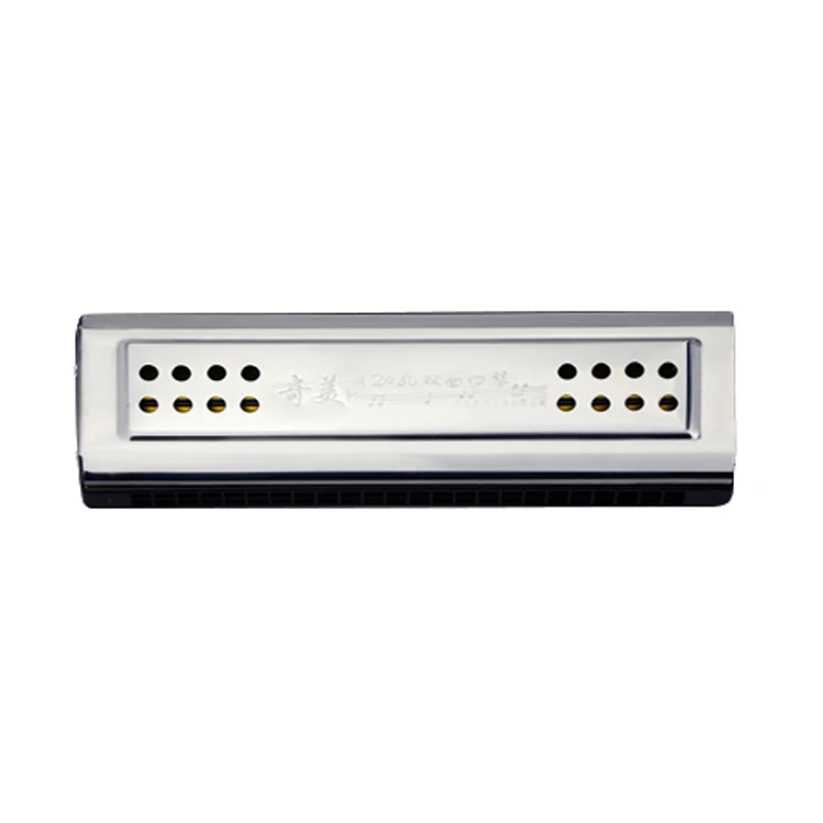 

5Pcs Generic 2-in-1 Tremolo Harmonica Mouth Organ Dural Key of 48 Reeds Free Reed Wind Instrument with Padded Box Cleaning Cloth