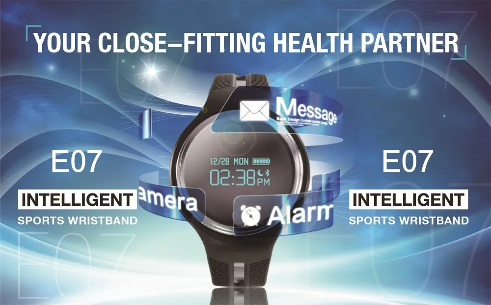 Смарт-браслет E07, смарт-часы, браслет, браслет, фитнес-трекер, смарт-Браслет для ios, android, спортивный браслет, умные часы