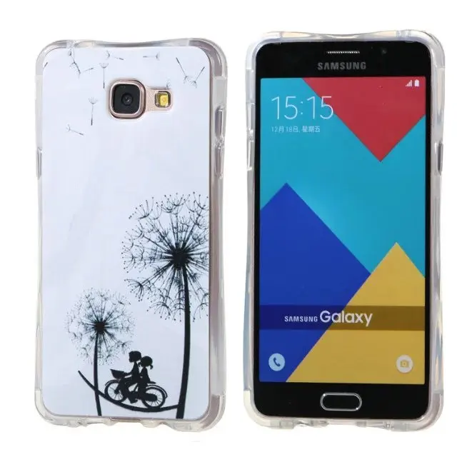 2016 Неломающийся Одуванчик Человек ТПУ Мягкий Gasbag Обложка Чехол Для Samsung GALAXY A3 A310F |