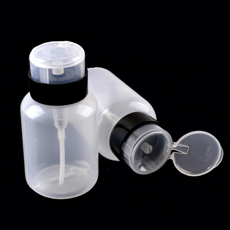 

12pcs/lot 210ml Transparent With Black Bottle Refillable Protable Empty Spray Bottle For Make Up And Skin Care Refillable Bottle