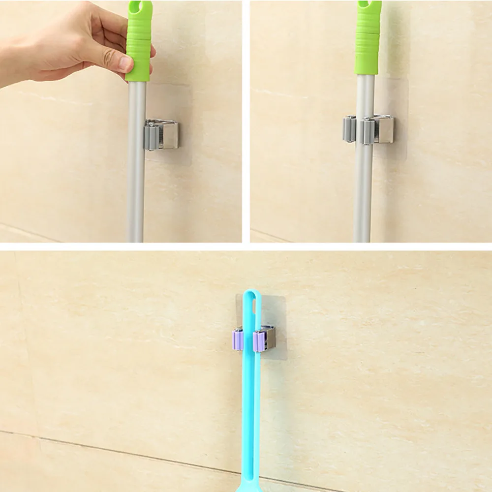 Broom Bracket Kitchen Bathroom Wall Mop Holder Hanger Brush Finisher Storage Tool good quality hot M3 | Дом и сад