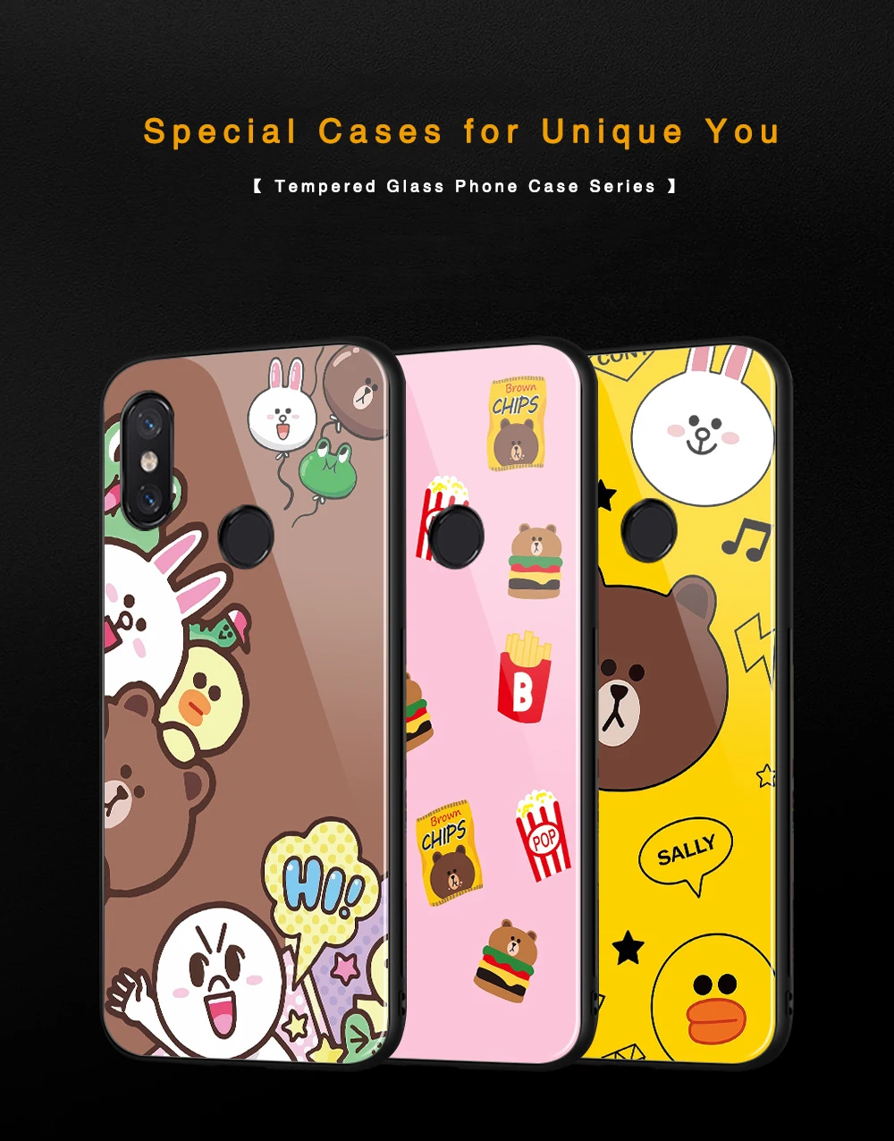 FinderCase for case Xiaomi Mi 8 se Cute bear couple Hard Back Glass Phone cover for Mix 2 2s 3 case Xiaomi Mi 8 9 SE lite max 3