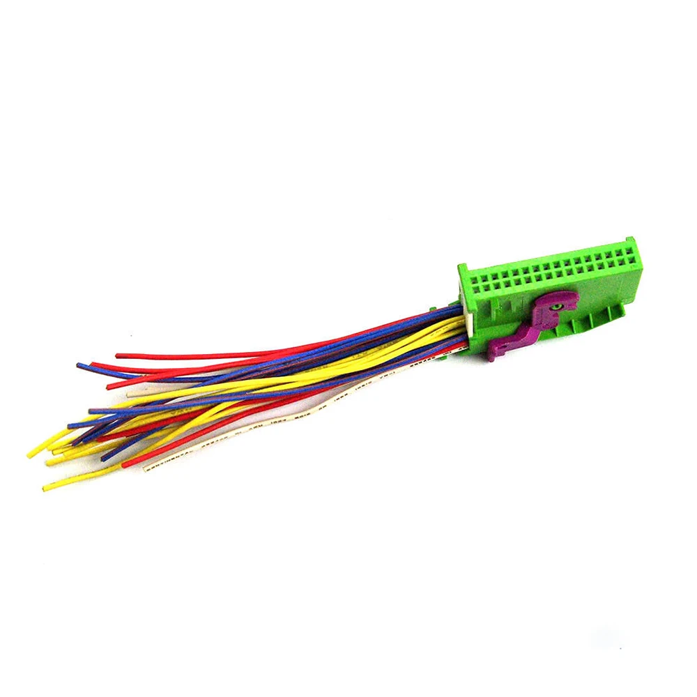 WarriorsArrow 32 pin Wire Harness Plug Adapter Socket Connector Green For VW Bora Golf Passat Polo For Audi A4 A6 TT 1J0972977C-in Cables, ...