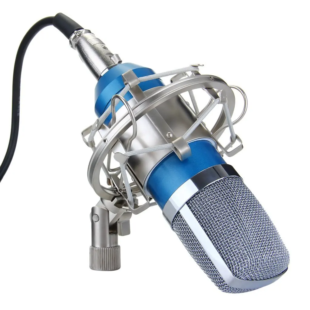 SCLS New Condenser Microphone 3.5mm BM 700 Studio Recording Mic + Shock