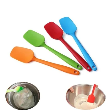 

Kitchen Silicone Cream Butter Cake Spatula Mixing Batter Scraper Brush Butter Mixer Cake Brushes Baking Tool Kitchenware