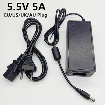 

5.5V 5A universal power adapter switching adapter 5.5V5A power supply 5.5 Volt 5A AC DC adapter EU US UK AU plug 5.5mm*2.1-2.5mm