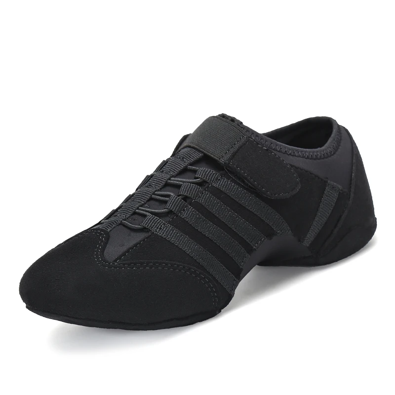 Tanie Płócienne buty do tańca łacińskie buty jazzowe kobieta kryty taniec nowoczesny buty damskie letnie oddychające sneakersy buty imprezowe dla kobiet