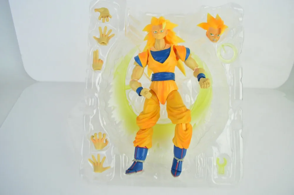 Dragon Ball Z Super Saiya Goku SHF Action Figure Toy SSJ3 Gokon SSJ Goku Black Hair Goku Model Classic toy4