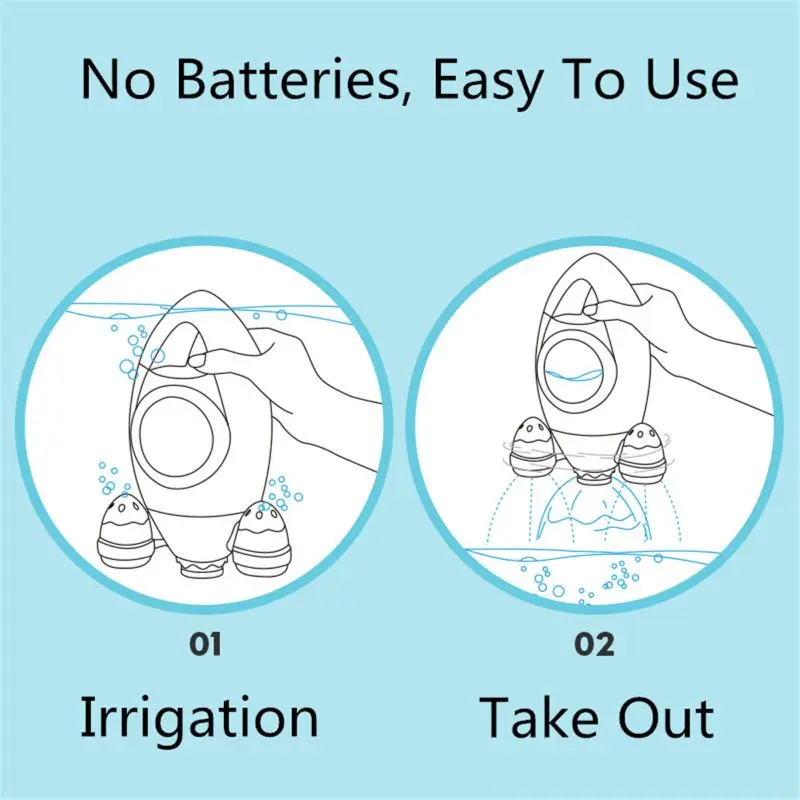 Ракета игрушка для ванны вращающийся спрей для воды для мытья волос для детей
