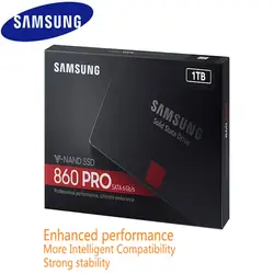 Samsung 860 Pro Внутренний твердотельный диск 1 ТБ Ssd Sataiii Sata3 2,5 дюймов V-nand Endurance ноутбук Настольный ПК