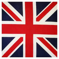 54x54 см унисекс британский флаг Юнион Джек Байкер квадратная бандана футбольные фанаты карнавал хлопок голова обёрточная хип хоп