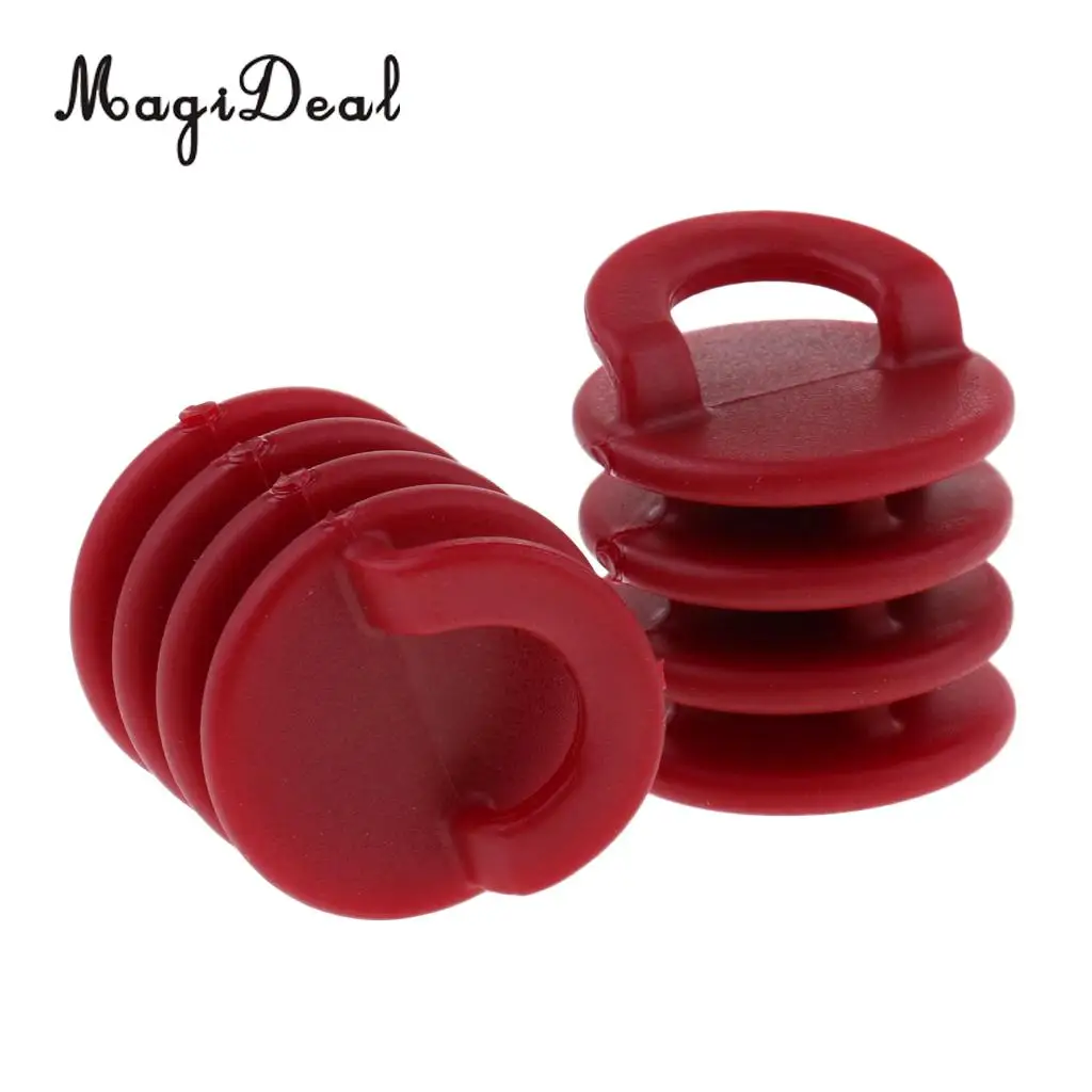 MagiDeal Strong Durable 2Pcs Nylon Kayak Boat Canoe Scupper Stoppers Drain Holes Plugs Underwater Sports Small/Large Red/Green