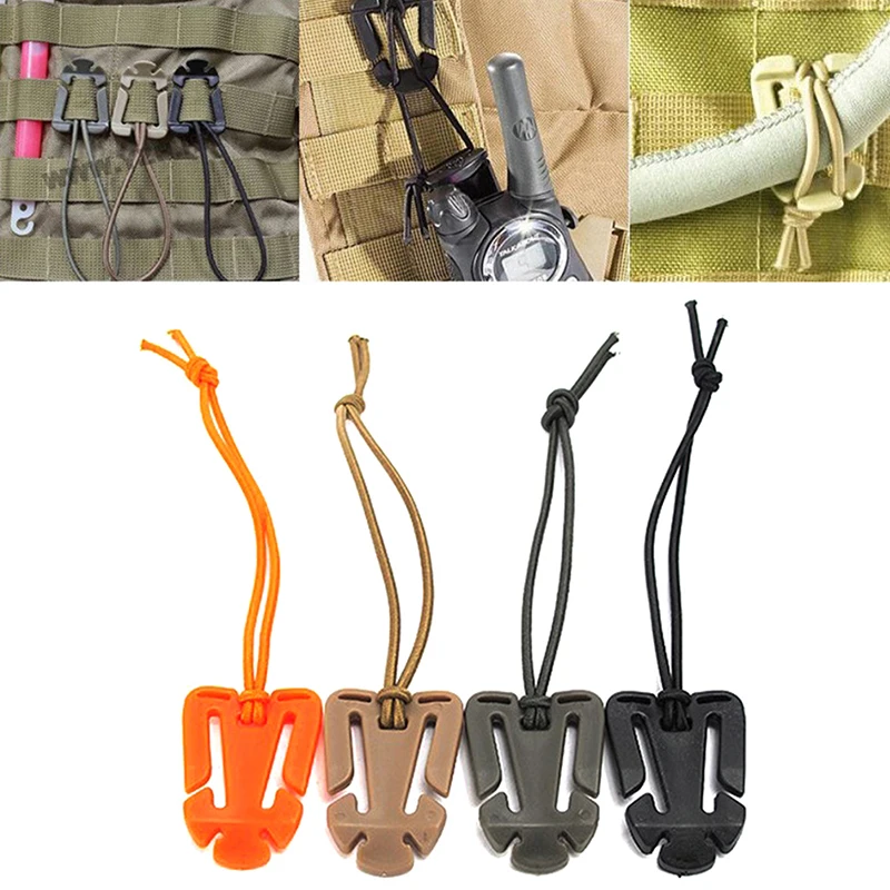 

4.5cm x 2.7cm Nylon + ABS Buckle Molle Backpack Carabiner EDC Tool Elastic Rope Webbing Buckle Climbing Accessories HOT
