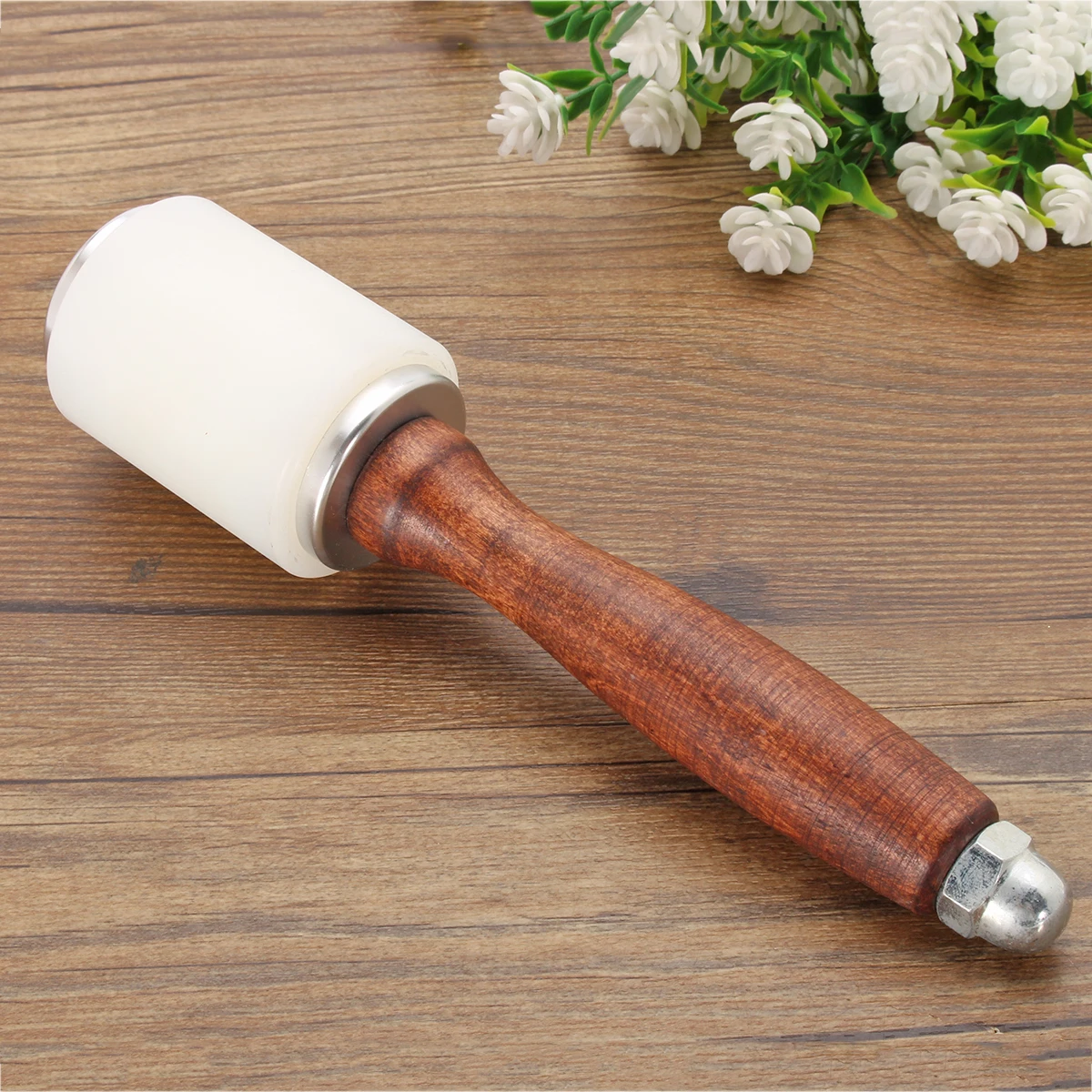 Leather Carve Hammer Strengthen Wooden Material Leather Cutting Hammer