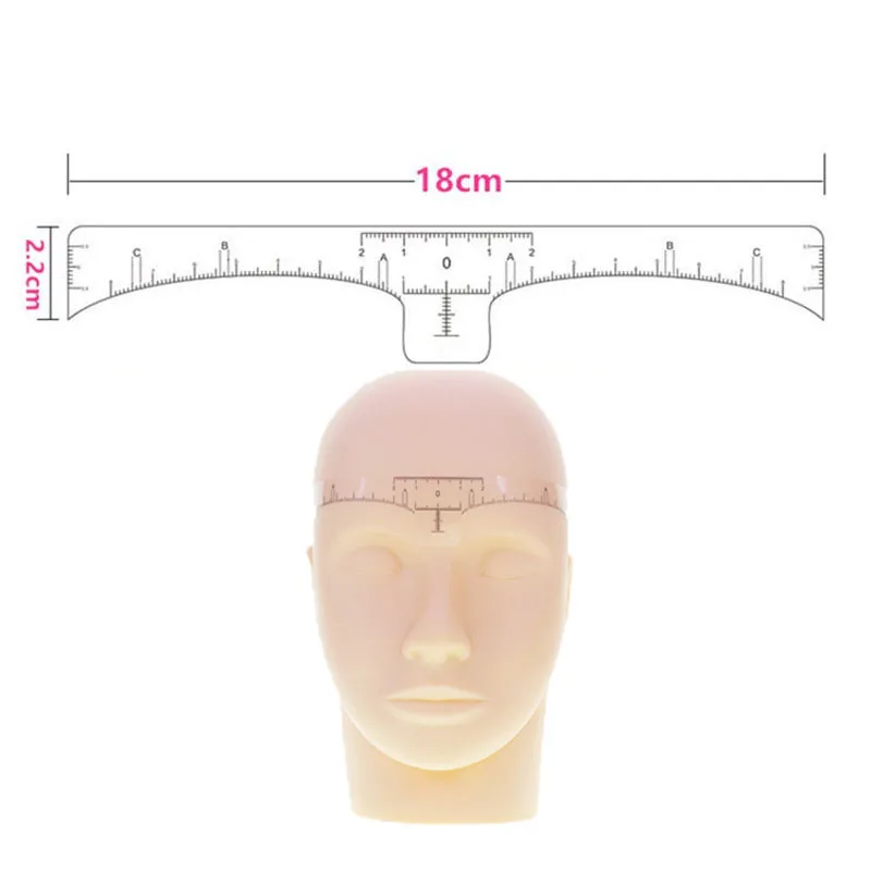 

10pcs Disposable Eyebrow large Ruler Microblading Accessories Tool Measurement Mark Permanent Makeup Sticker Tattoo Tool Kit