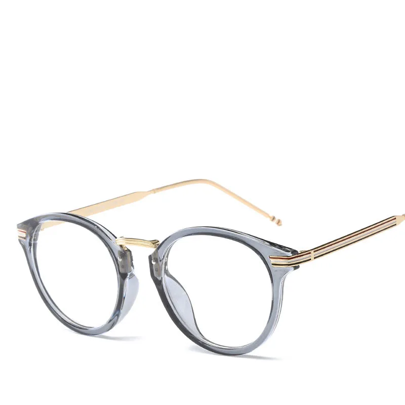 

Unisex Alloy Eyewear TR90 Glasses Frame Women Clear Fashion Trendy Cat eye Round Optical Spectacles No Degree Eyeglasses Oculos