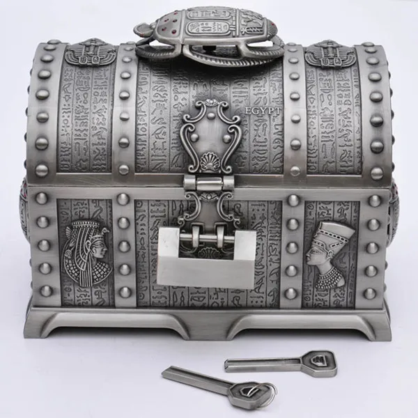 Hot Sale Antique Pirate Treasure Chest Big Double deck Storage Box