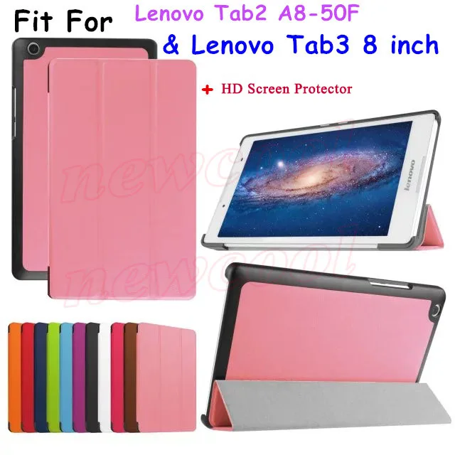 2016 New Tab3 8 inch Tablet TB3 850M Case Flip Cover For Lenovo Tab3 Tab 3