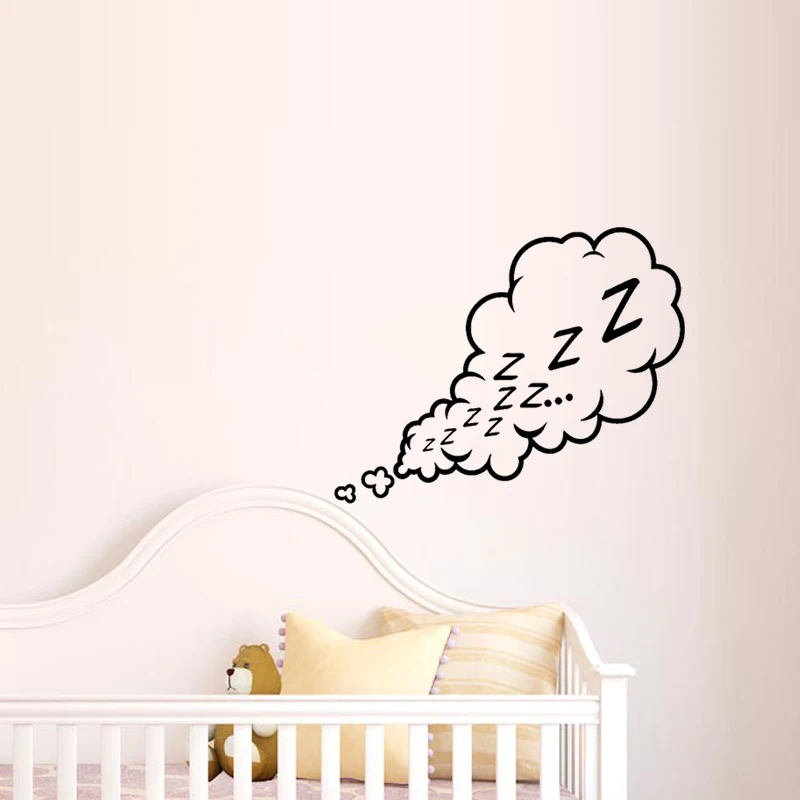 Comfortable sleep Wall Sticker Children's room Art Applique Living room