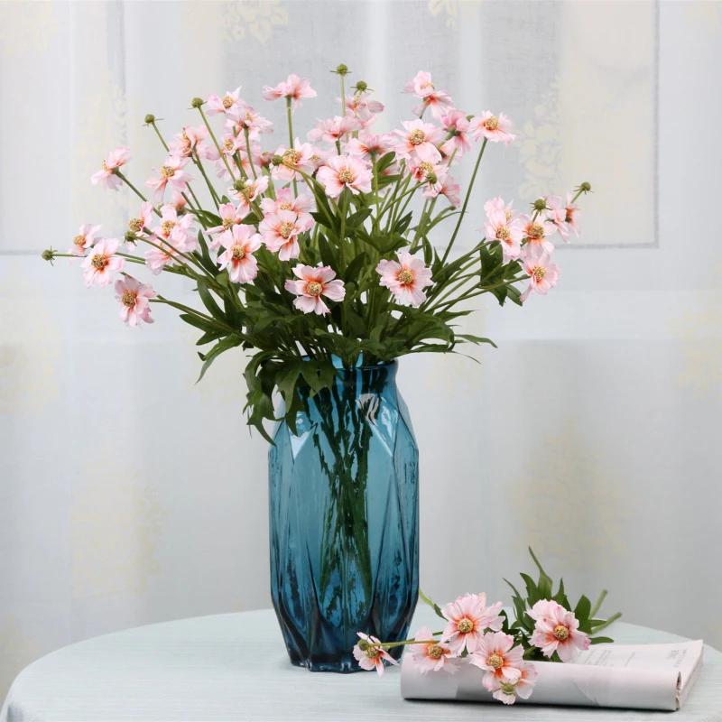 

1pcs Small wild chrysanthemum simulation flower sitting room puts fresh table false flower rural homestay soft outfit decoration