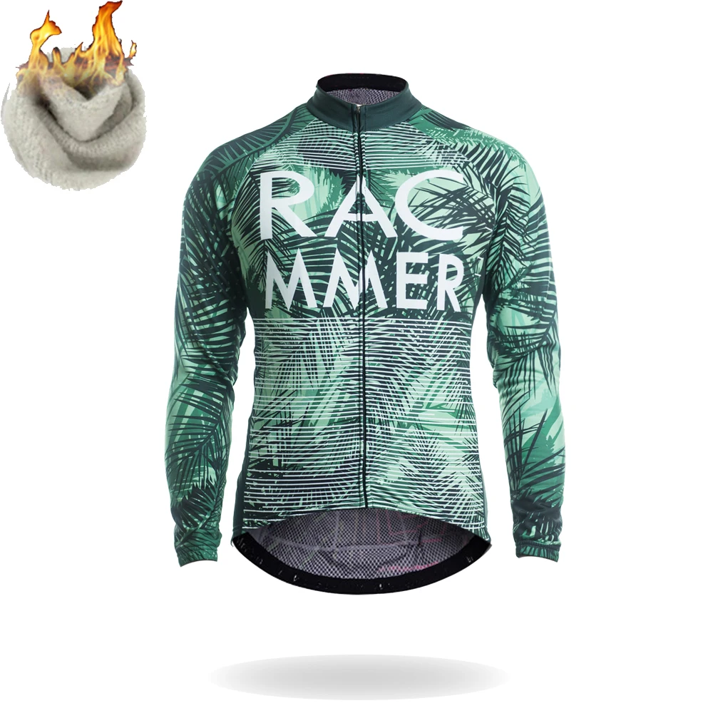 

Racmmer 2018 Winter Cycling clothing Fleece Thermal Jersey Pro Bike Clothes Mtb Ropa Ciclismo Invierno Maillot Men #ZR-31