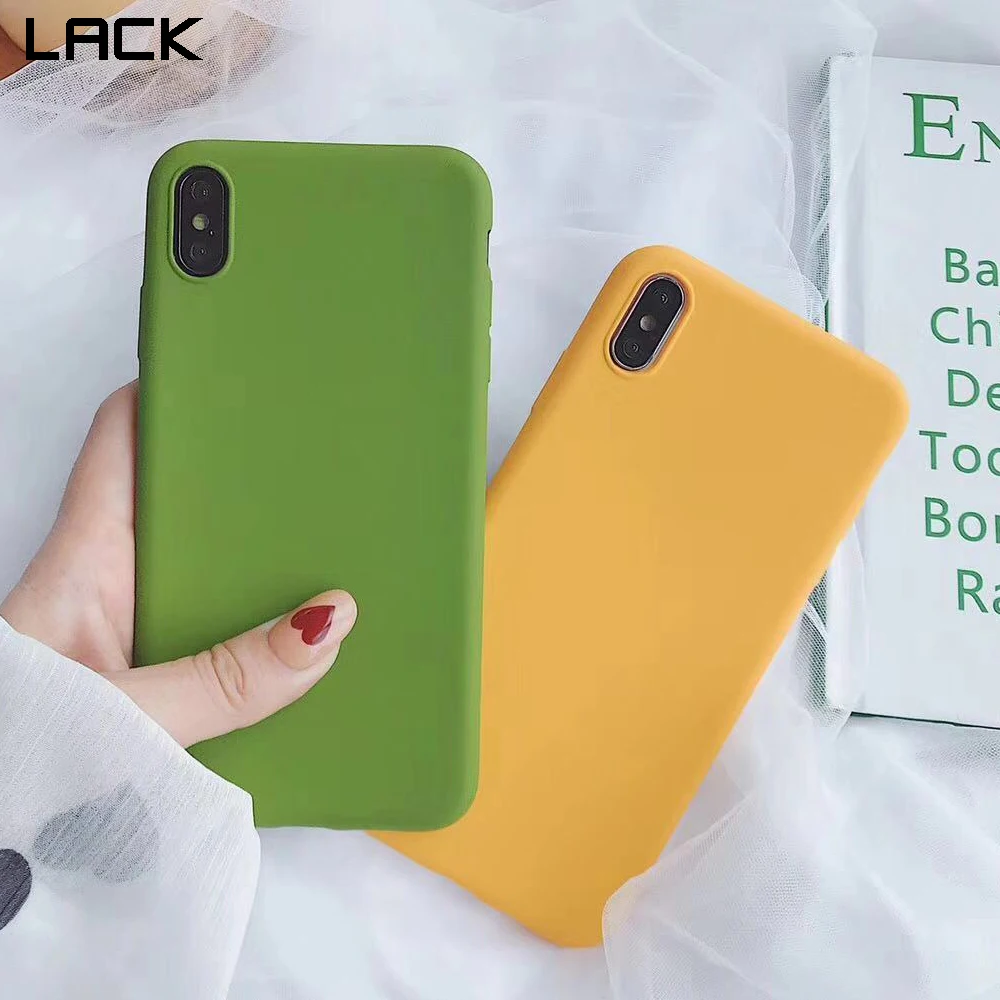 

LACK Matte Solid Color Couples Cases For iphone X XS MAX XR 7 8 Plus 6 6S 11 11Pro Max Phone Cases Cover Retro Soft Candy Color