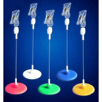 

20Pcs POP Adjustable Merchandise Sign Display Clip Holder Clips Stand price advertising tag Spring Swing