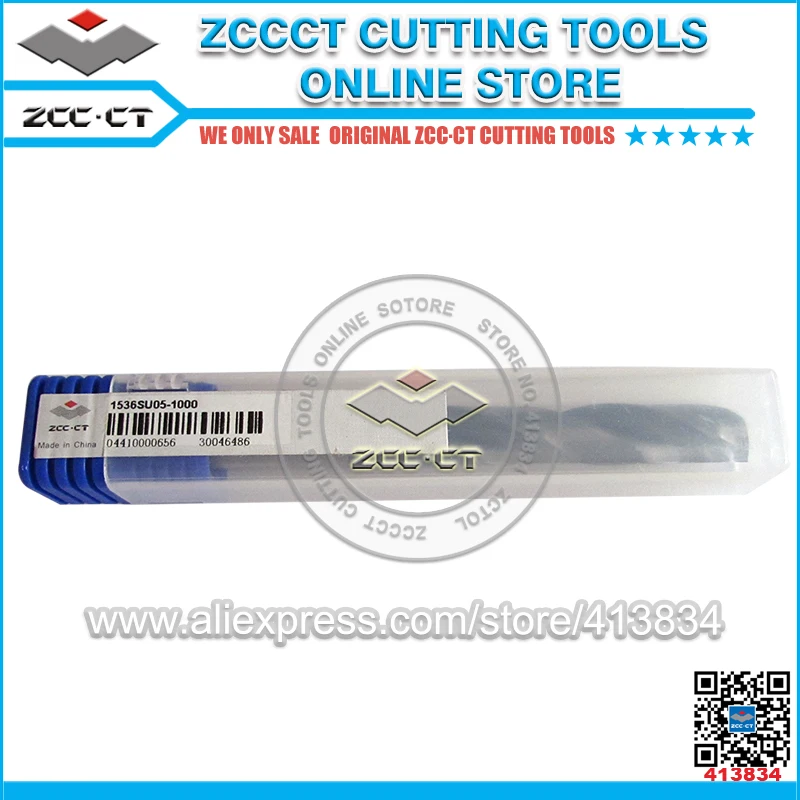 

1 pc 1536SU05-1000 D10.0*103L 10mm diameter drilling ZCC.CT cutting tool cnc twist drill bit