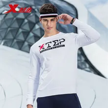 882329059282 Xtep men hoodies sweater neck sweater men's head casual letter breathable men running sport sweater