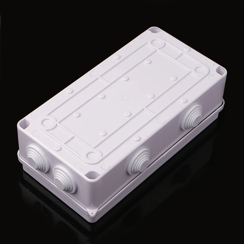 Белый водонепроницаемый пластиковый корпус силовая распределительная коробка IP55 80 мм x 50 мм