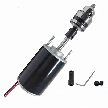 

DC motor 12V 24V miniature 3420 motor + B10B12 drill chuck cutting table saw one motor