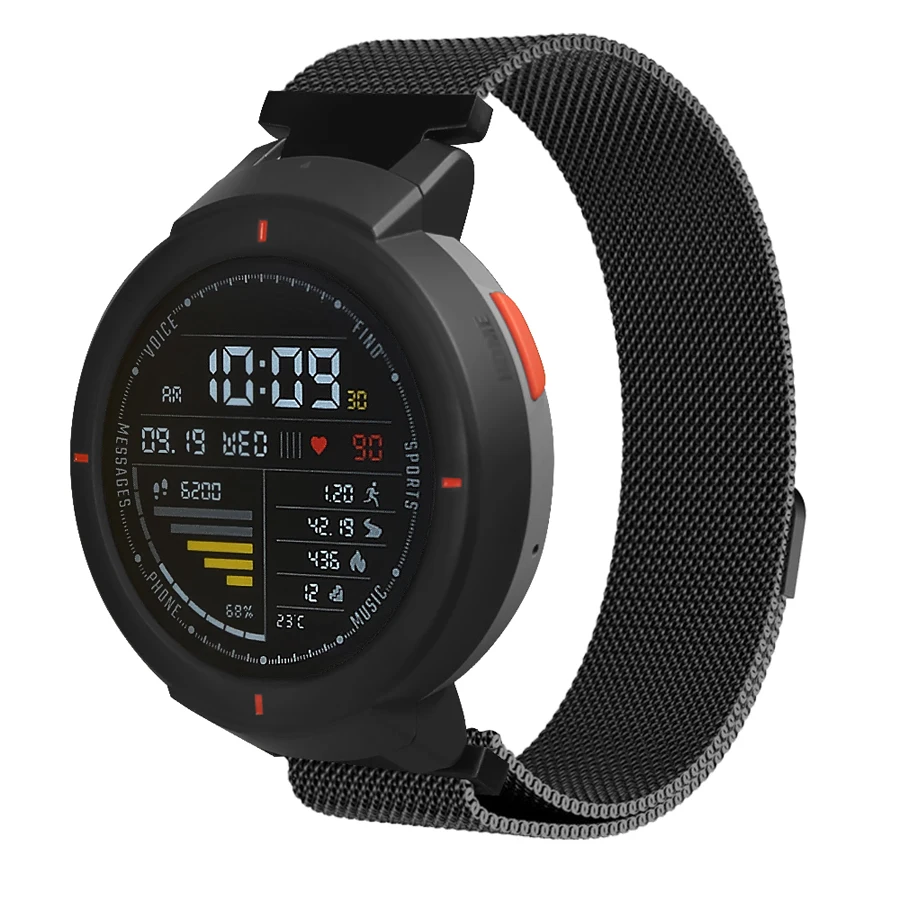 Миланская петля ремешок для часов для Xiaomi Huami Amazfit Verge 3 Магнитный адсорбционный металлический браслет для Amazfit Verge 3