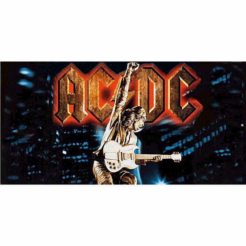 Пляжное полотенце AC/DC модное высококачественное банное плавательное из