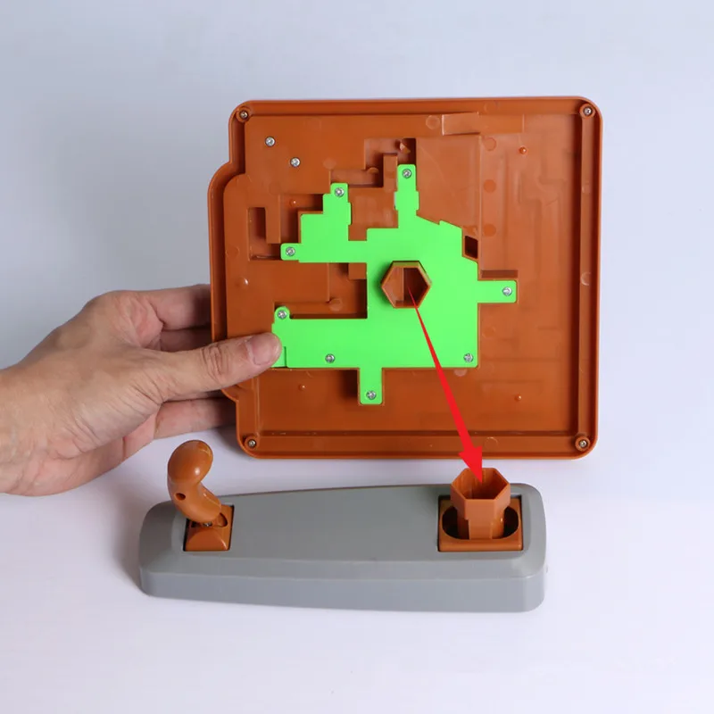 3D волшебный лабиринт рукояткой Управление интеллект Rolling мяч игра-головоломка Логические обучения детей развивающие игрушки игра "Орбита"