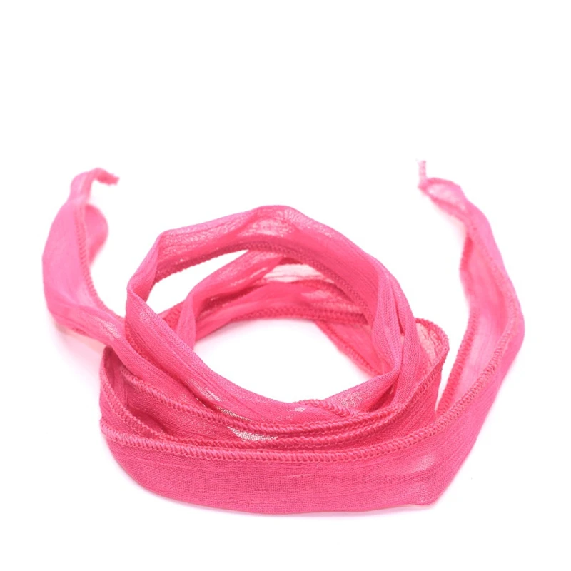 Новое поступление 10 цветов Шелковое Сари лента обертывание Йога Модные женские браслеты аксессуары
