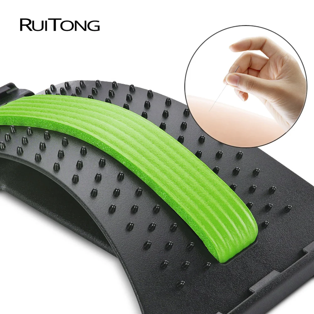 Back Massage Magic Stretcher Waist Acupuncture Body Lumbar Support Spine Massager Relaxation Spine Pain Chiropractic Health care
