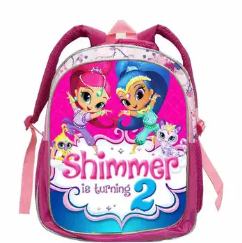 

New Shimmer Shine Backpack Boys Girls FNAF School Bags Backpack Shimmer Shine school Bag Children Cartoon Kindergarten Bags