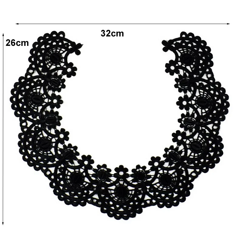 Кружевная ткань отделка декольте Воротник пришить платье аппликация на одежду мотив блузка аксессуар DIY костюм украшения Скрапбукинг
