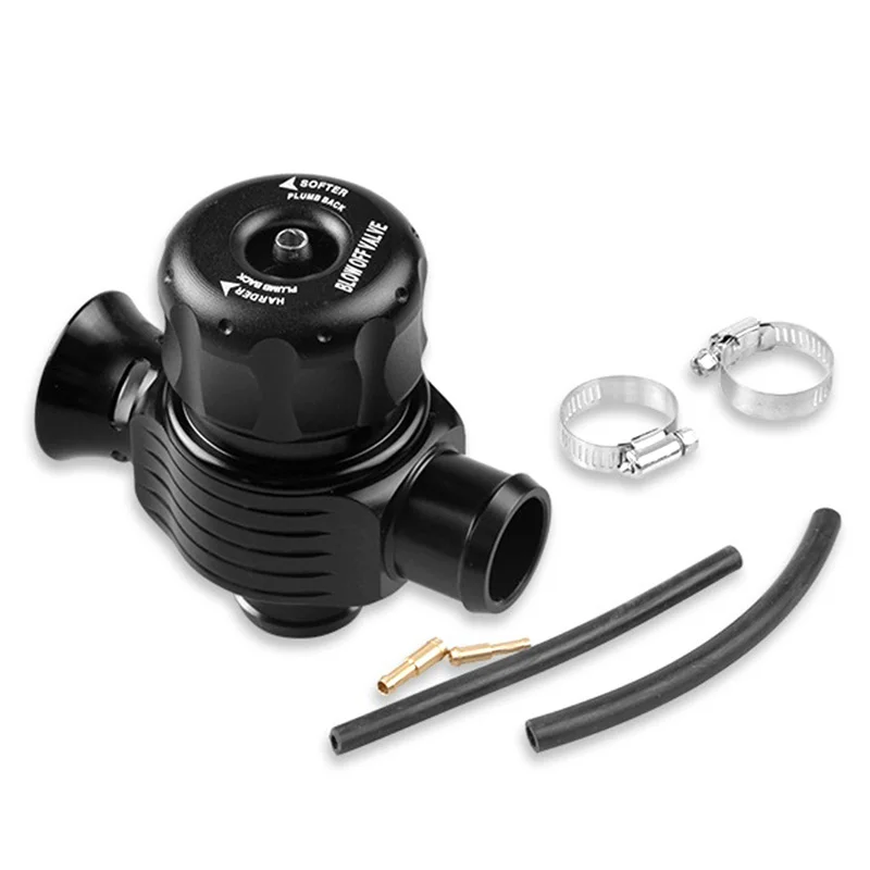 

Universal 25mm Dual Port Adjustable Turbo Dump Blow Off Wastegate Valve Tailpipe Black for VW Golf Polo Audi A3 Car Accessories