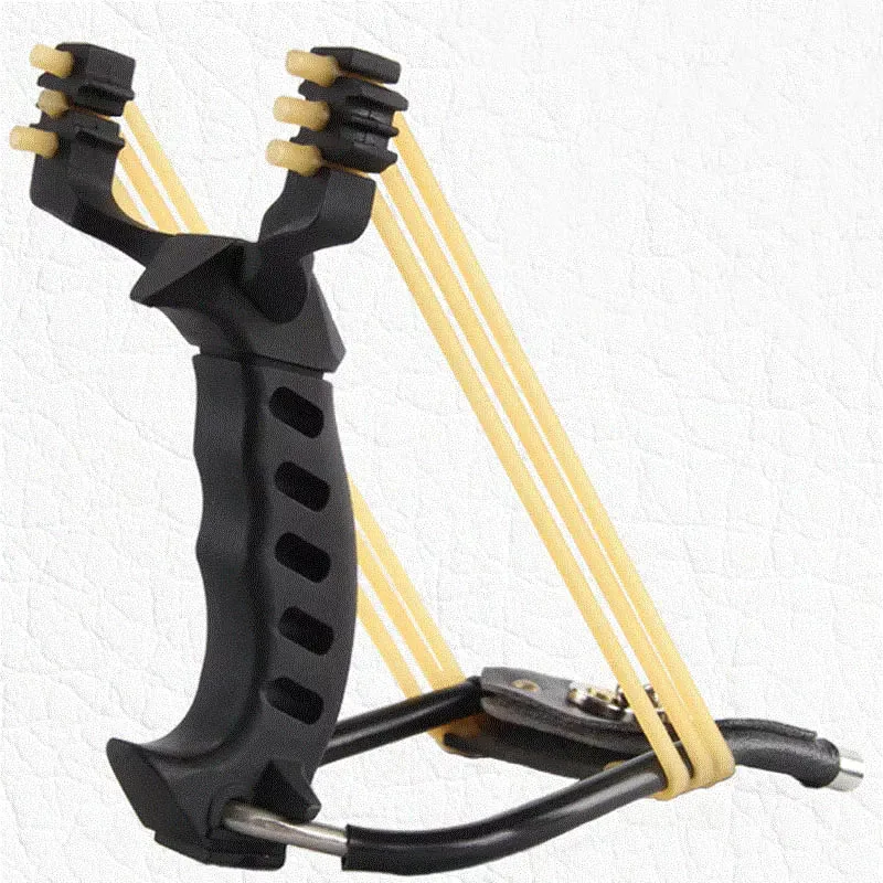 

Powerful Alloy Slingshot Stretching wrist Catapult With Rubber Band For Outdoor Adult Equipment Hunter Sling Shot