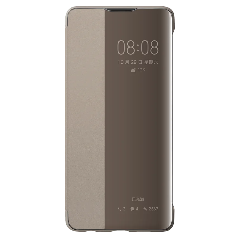 Оригинальный умный флип чехол для Huawei P30 Pro 100% Официальный кожаный HUAWEI телефона