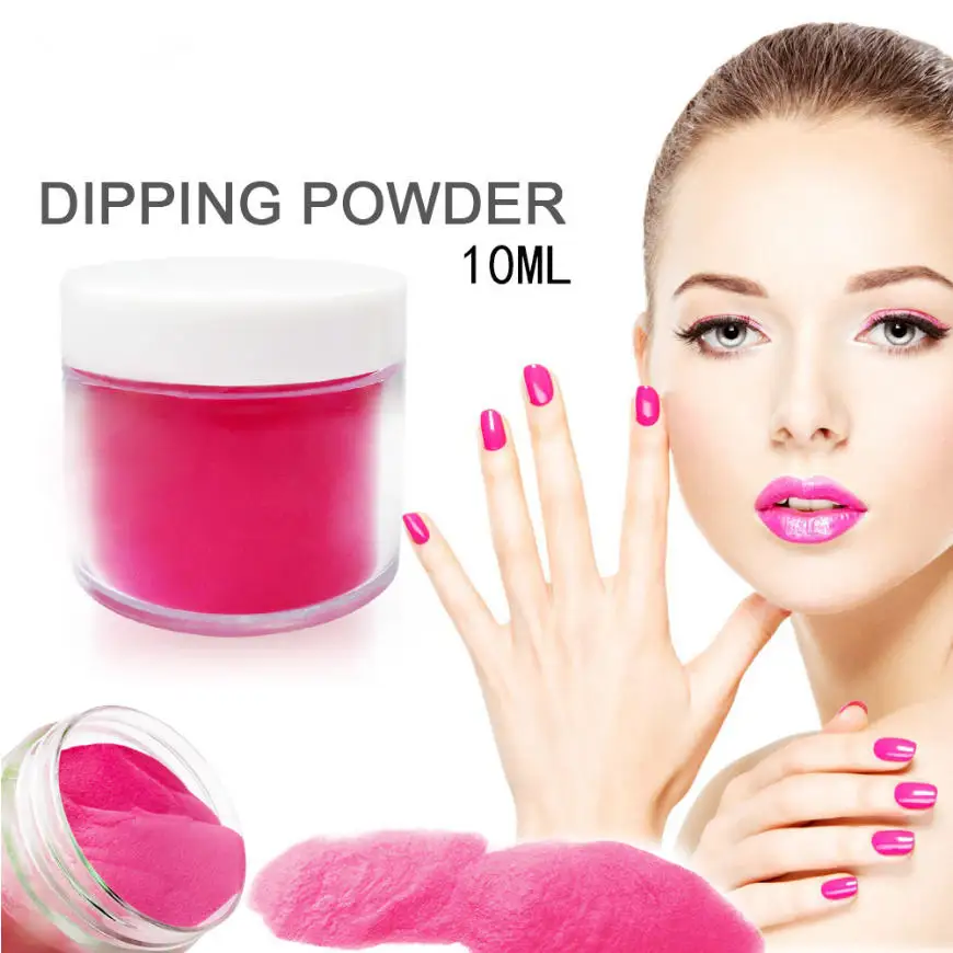 

20 Colors Dipping Powder Without Lamp Cure Nails Dip Powder Natural Dry Long Lasting than UV Nail Gel Polish 10G / 10ML