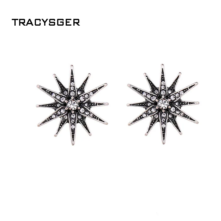 

AB-ed01422/TRACYSGER / fashion Exaggerated alloy stars earrings