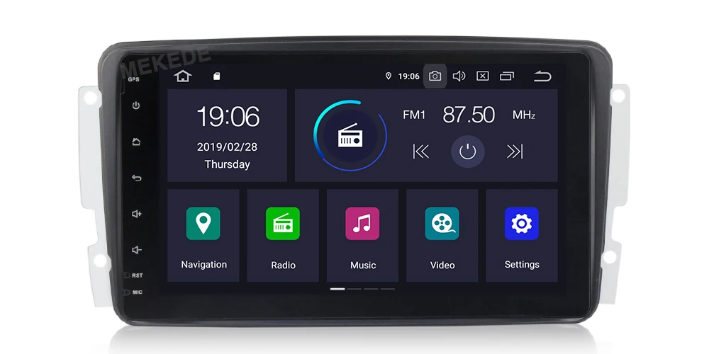 Mekede Android9.0 DSP ips экран автомобиля gps Радио dvd-плеер для Mercedes Benz W209 W203 W168 ML W163 W463 Viano W639 Vito