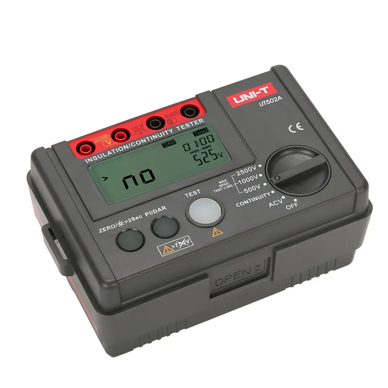 

UNI-T UT502A 2500V Insulation Resistance Tester High Voltage Insulation Tester Megger w/LCD Backlight Diagnostic-tools