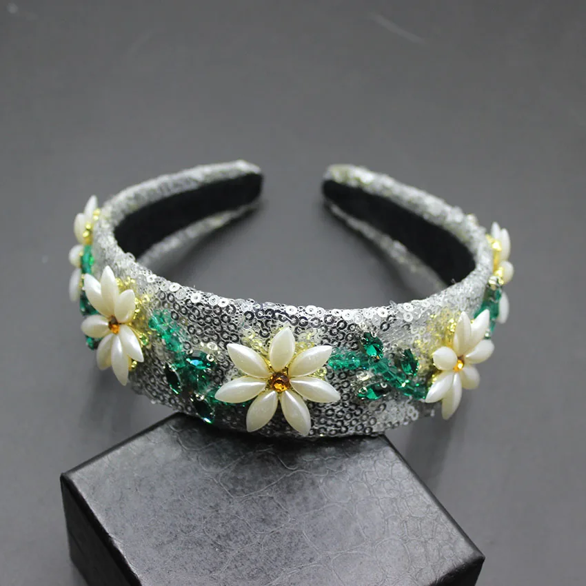 Sequins Fashion Statement New Luxury Headband Wedding Crown Headbands