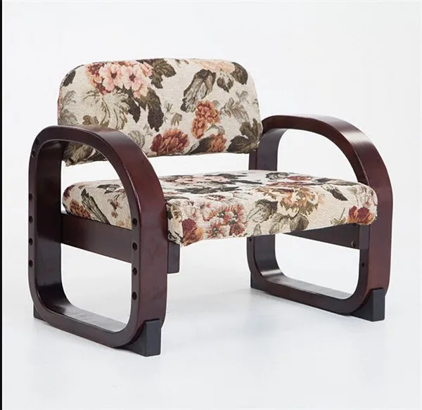 Японский стиль, дерево низкий стул для Детское сиденье регулируемая высота детская мебель деревянный кабинет маленький детский стул кресло