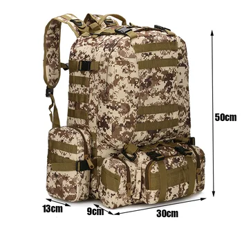 50L Tactical Backpack 4 in 1  2