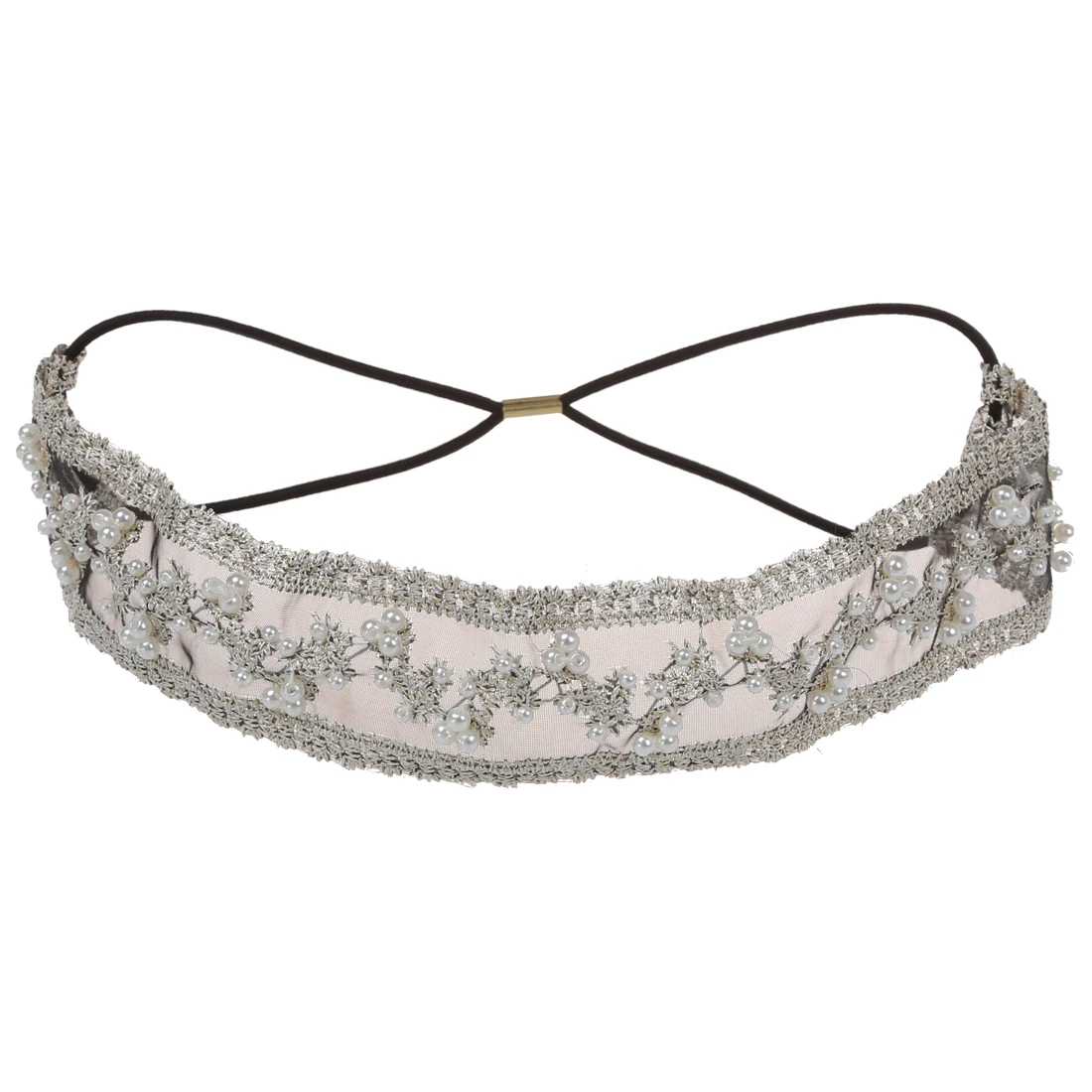 Женская Мода Кружева жемчужные бусы Headhand Hairband волос