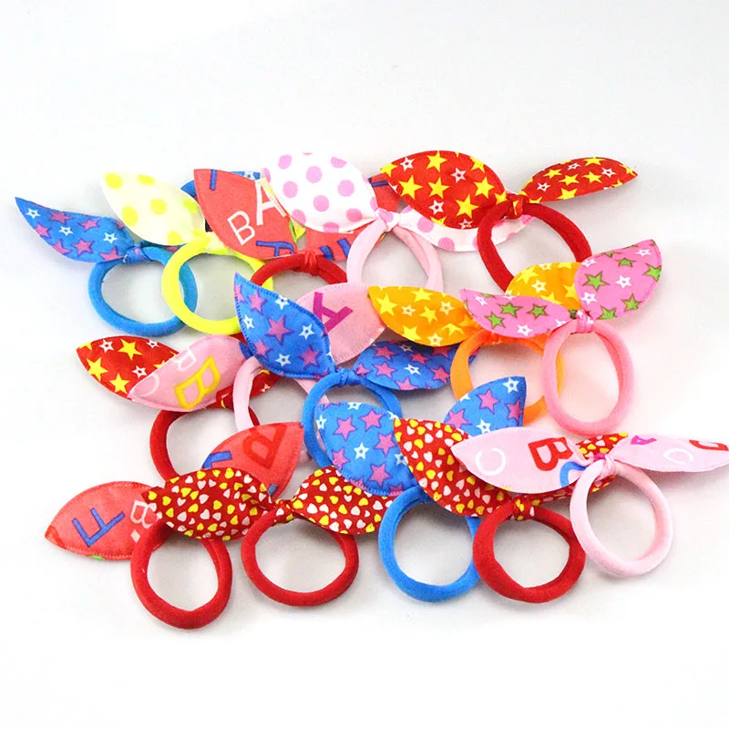 20pcs-lot-Rabbit-ears-Hair-band-Children-kids-Hair-Accessories-Scrunchies-famale-Elastic-Hair-Band-for